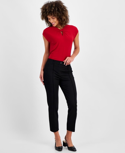 Women's Mid Rise Straight Leg Pull-On Pants