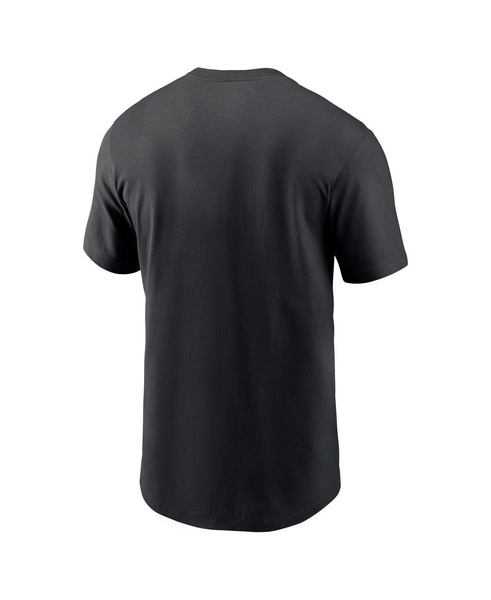 Men's Black Baltimore Ravens Rewind Logo Essential T-Shirt