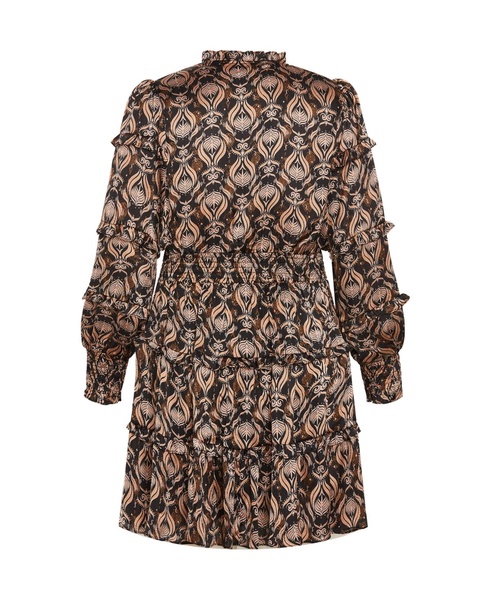 Plus Size Ruffle Fan Dress