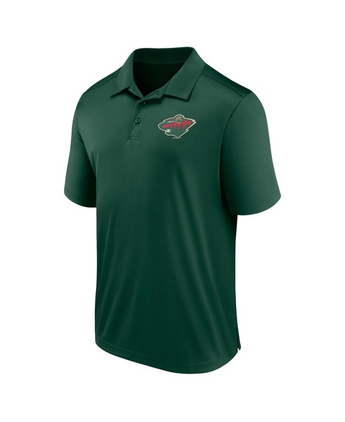 Men's Green Minnesota Wild Left Side Block Polo Shirt
