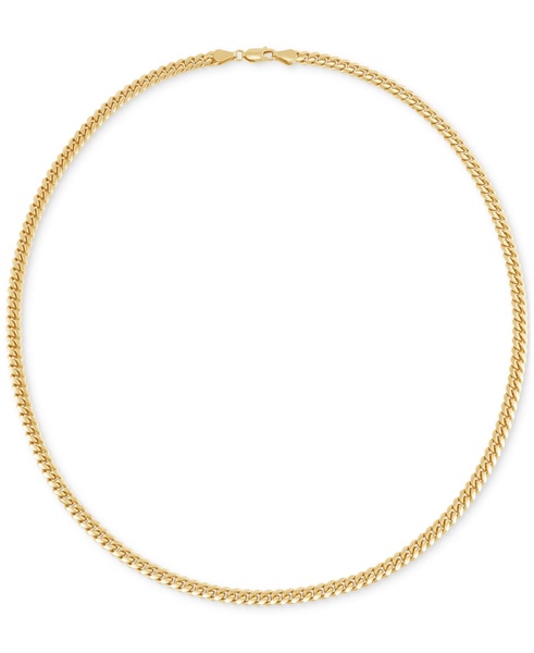 Cuban Link 22" Chain Necklace in Sterling Silver