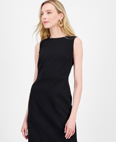 Women's Textured Sleeveless Sheath Dress
