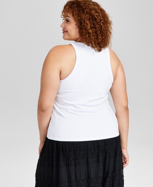 Trendy Plus Size Sleeveless Knit Top