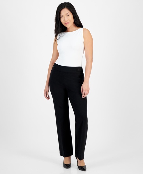 Petite Pull-On Side-Tab Trousers 