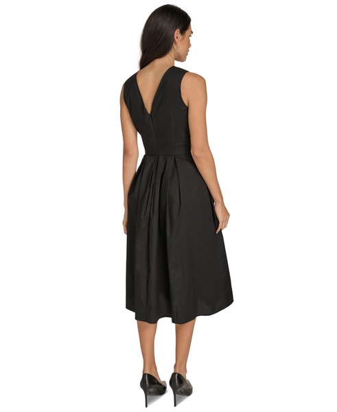 Women's V-Neck Sleeveless A-Line Dress