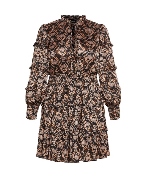 Plus Size Ruffle Fan Dress