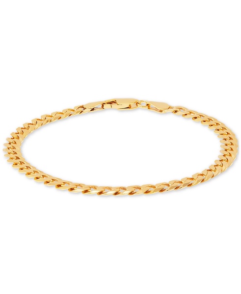 Curb Link Chain Bracelet (5mm) in 18k Gold-Plated Sterling Silver or Sterling Silver, Created for Macy's