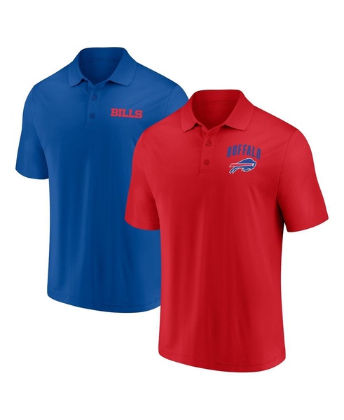 Men's Buffalo Bills Lockup Two-Pack Polo Shirt Set