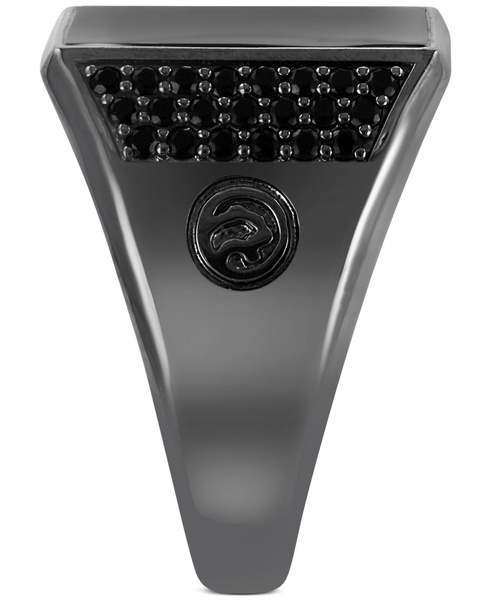 EFFY® Men's Onyx and Black Spinel Statement Ring in Black Rhodium-Plated Sterling Silver