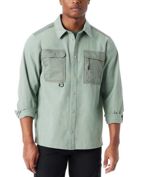 Men's Relaxed Fit Camo Worker Shirt Jacket