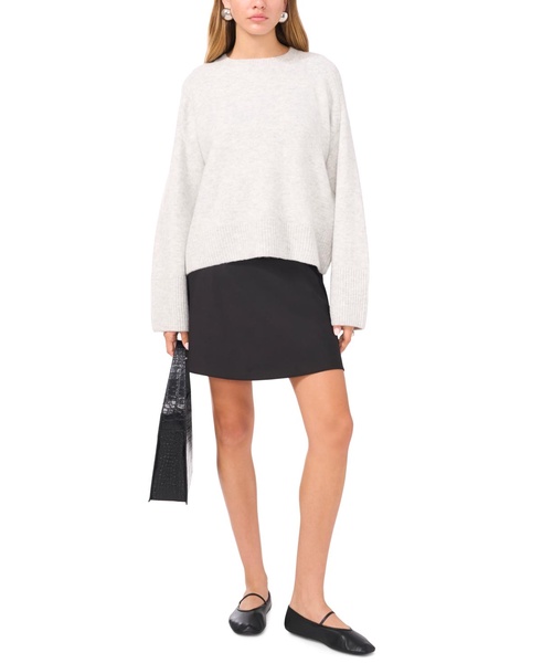 Women's Crew Neck Raglan Wide-Sleeve Sweater