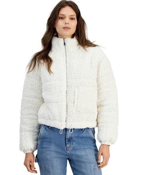 Women's Faux Sherpa Front-Zip Jacket, Created for Macy's 