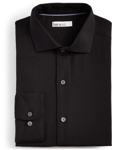 Men's Slim-Fit Diamond Dobby Dress Shirt, Created for Macy's