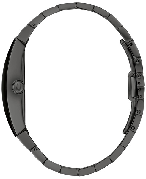 Men's Modern Gemini Diamond Accent Black Ion-Plated Stainless Steel Bracelet Watch 40mm