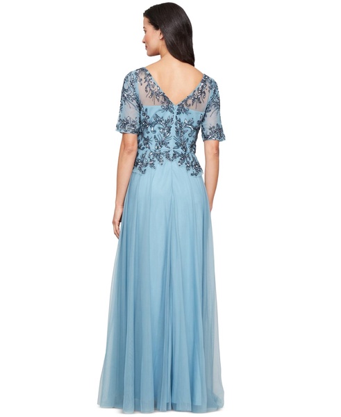 Women's Beaded Sequinned Evening Gown