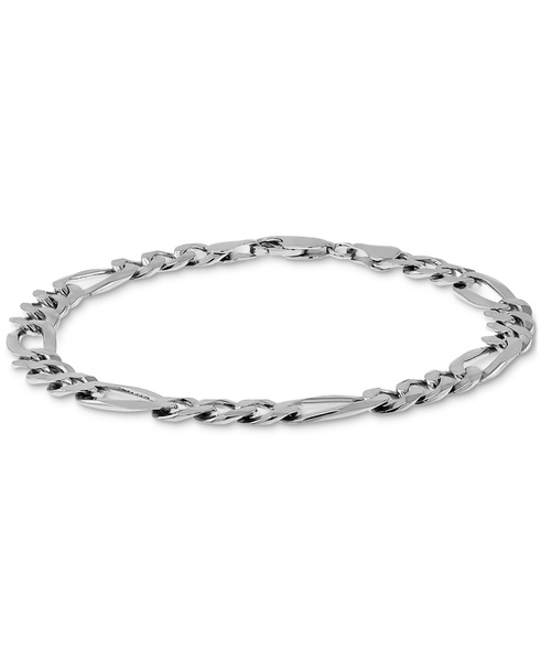 Men’s Figaro Link Chain Bracelet in 18k Gold-Plated Sterling Silver or Sterling Silver