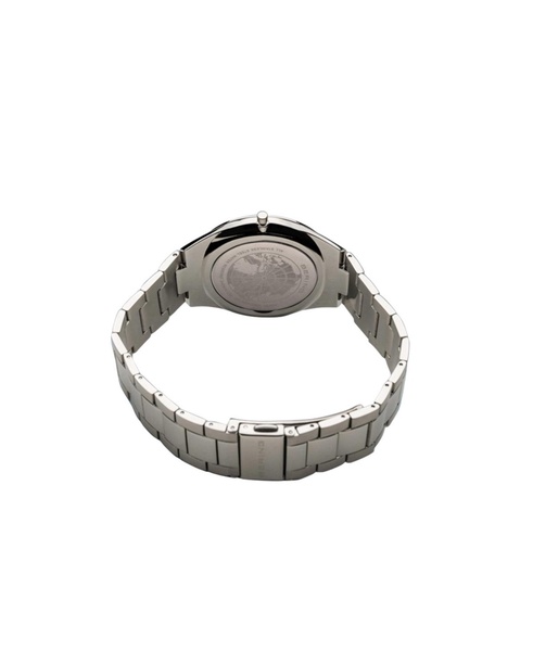 Men's Ultra Slim Silver-Tone Stainless Steel Bracelet Watch 40mm