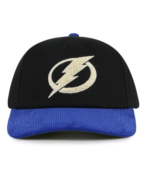Men's Black/Blue Tampa Bay Lightning Burnett Adjustable Hat