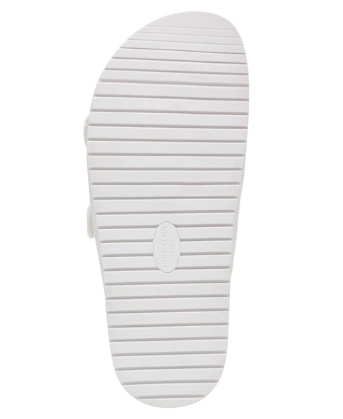 Women's Happy Double Band Embellished Buckle Footbed Sandals