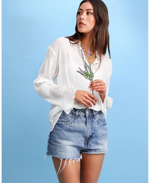 Women's Yoko Shirred Chiffon Blouse