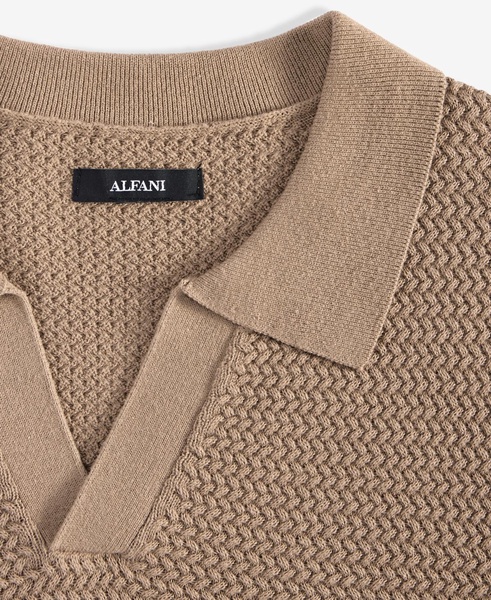 Men's Textured Polo Shirt, Exclusively at Macy's