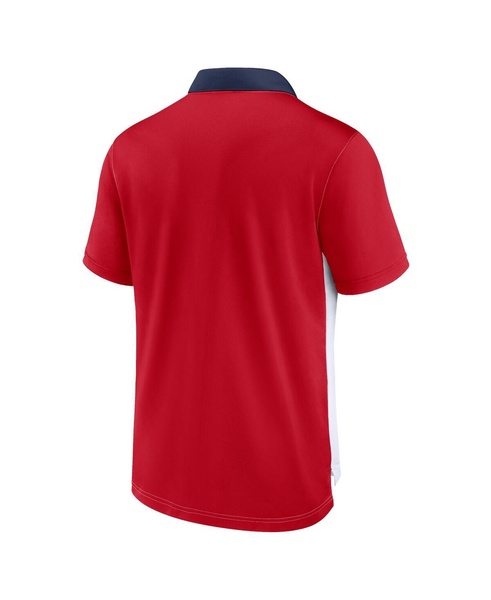 Men's White, Red California Angels Rewind Stripe Polo Shirt