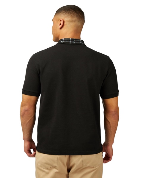 Men's Tartan Collar Polo Shirt