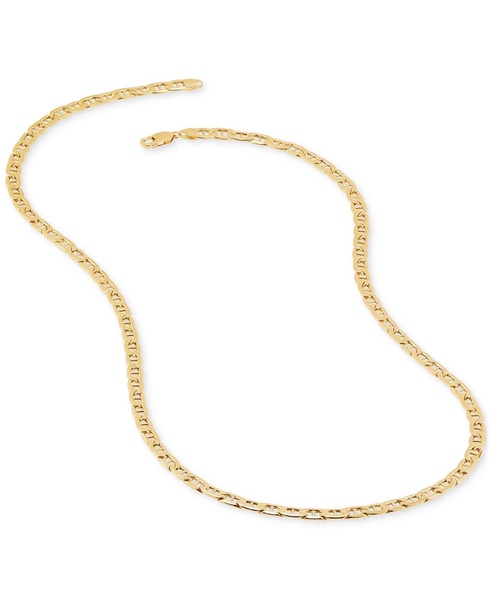 Polished Mariner Link 24" Chain Necklace (5.5MM) in 14k Gold