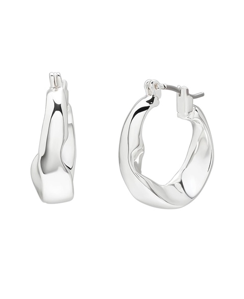 Sculpted Small Hoop Earrings