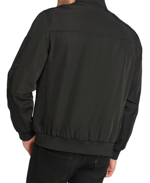 Men's Solid-Color Zipper Flight Jacket