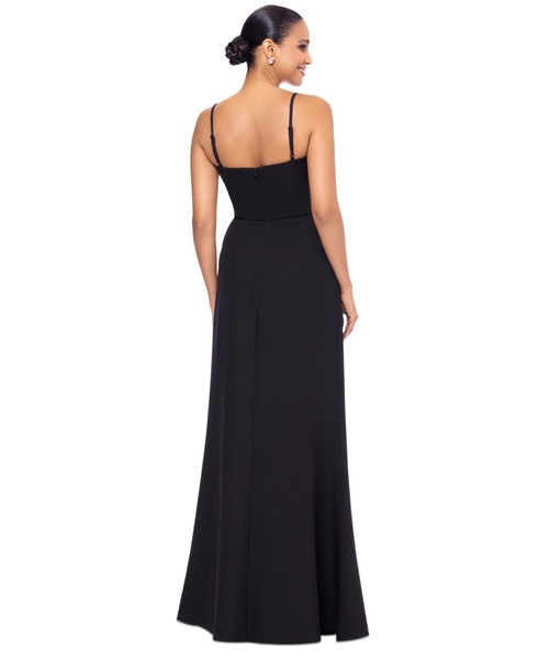 Women's Sequin-Trim Square-Neck Sleeveless Gown