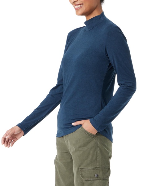 Women's Mock-Neck Long-Sleeve Top