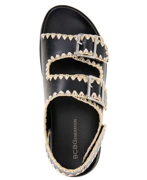 Women's Beena Footbed Hook and Loop Flatform Sandals