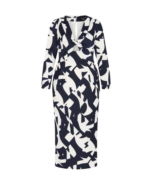 Plus Size Enya Print Dress