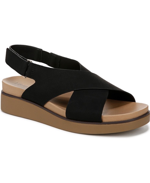 Women's Georgina Square Open Toe Slingback Platform Sandals