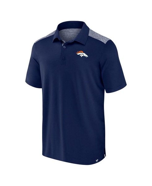 Men's Navy Denver Broncos Long Shot Polo