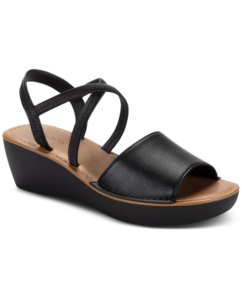 Women's Babettee Crisscross Wedge Sandals, Exclusively at Macy's