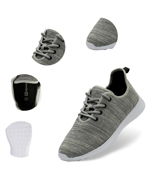 Men's AlpineSwiss Knit Fashion Sneakers Lightweight Athletic Walking Tennis Shoes