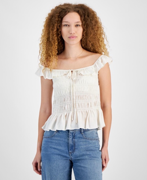 Women's Ruffle Strap Smocked Top, Created for Macy's