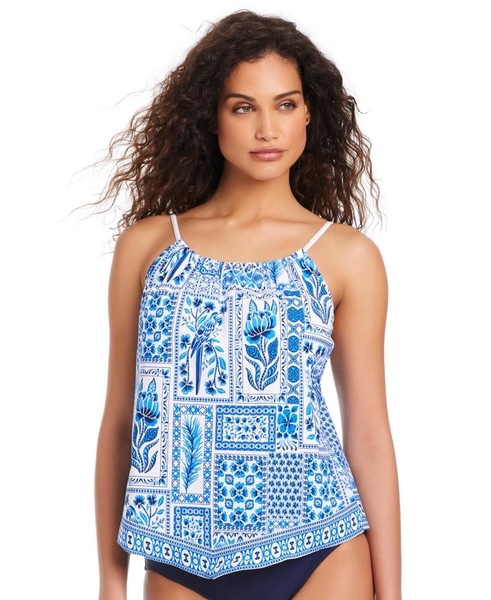 Women's Sea Life High-Neck Tankini Top
