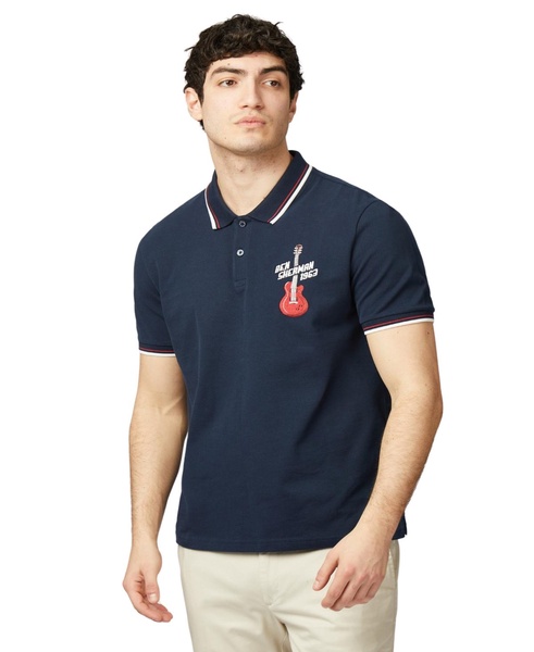 Men's Chest Embroidered Polo Shirt