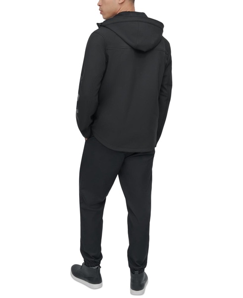 Men's Zip-Front Hooded Logo Jacket