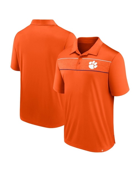 Men's Orange Clemson Tigers Defender Polo Shirt