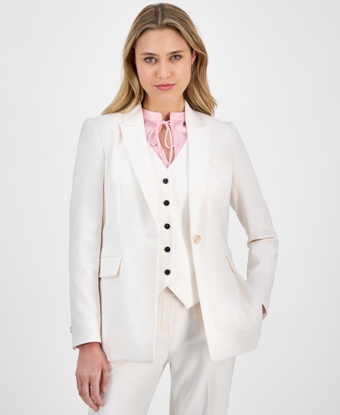Women's One-Button Peak-Lapel Blazer