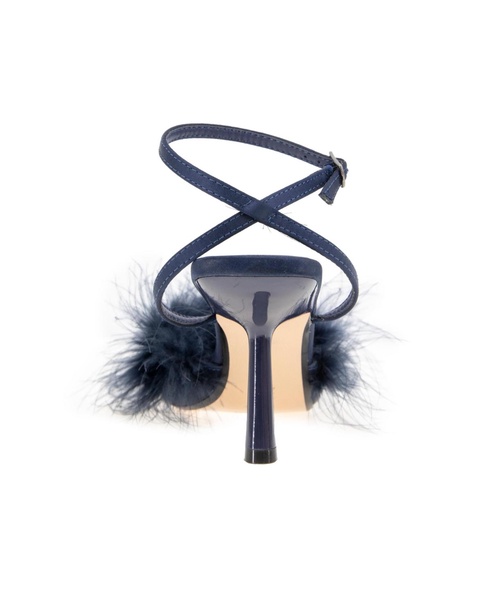 Women's Iliana Ankle Strap Feather Detail Pumps