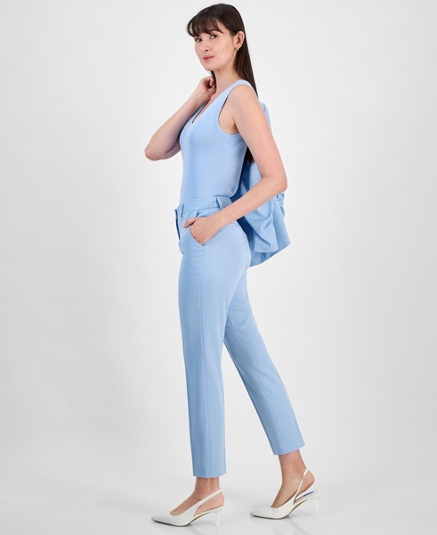 Women's Mid Rise Pinstripe Classic Pants