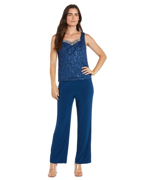 Women's Embellished Jacket, Sleeveless Top and Pants Set
