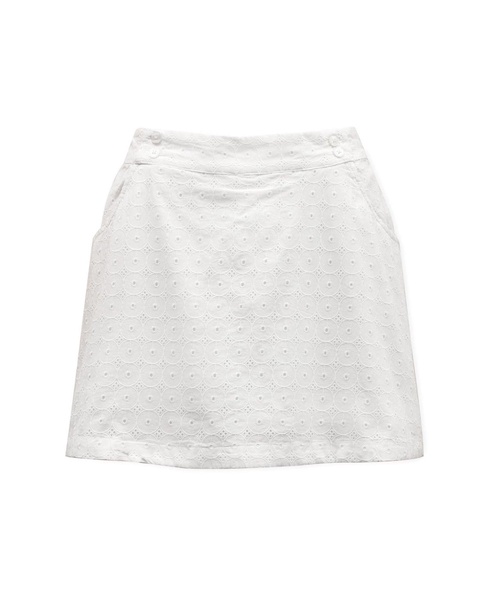Women's Organic Cotton Eyelet Skort