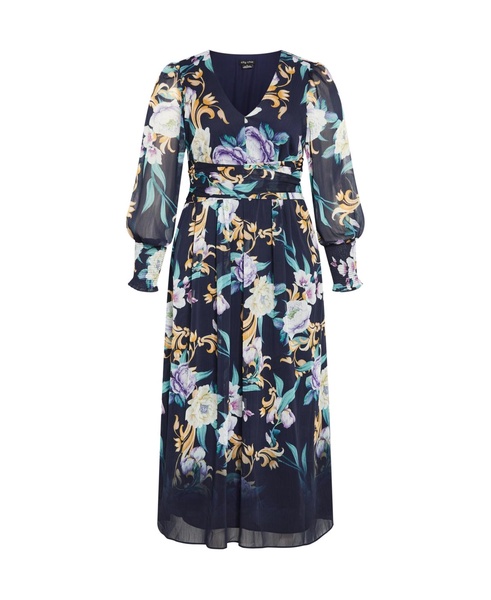 Plus Size Selena Print Maxi Dress