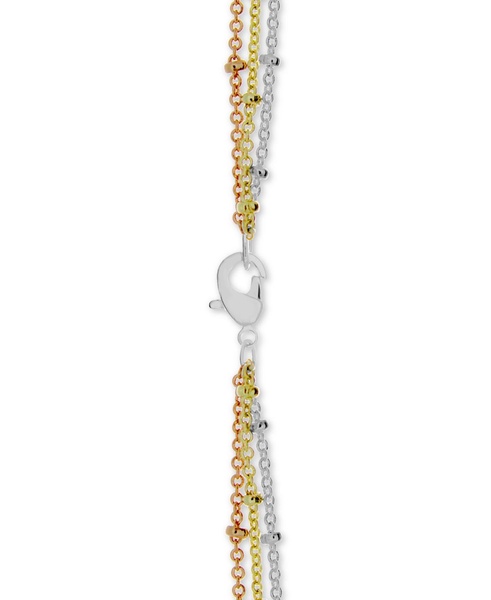 Silver Plated Beaded 18" Layered Necklace